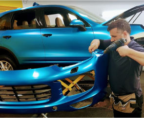 Paint protection film on bonnet