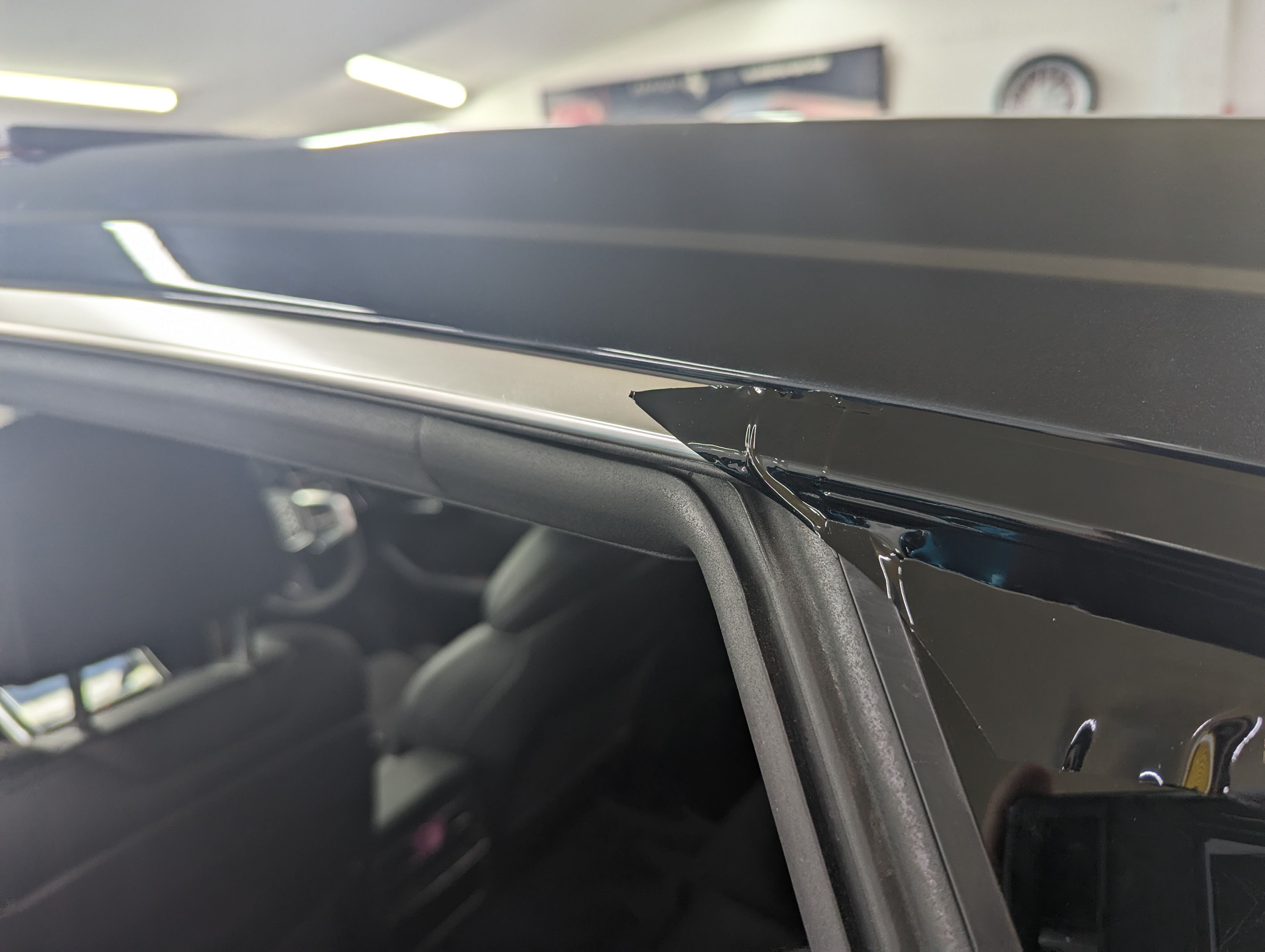 Side window tinting detail