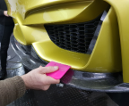 Gold finish vehicle wrap